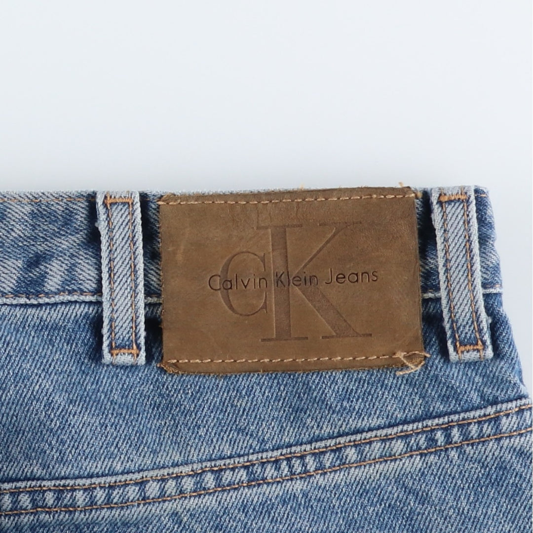 90s-00'S Calvin Klein Tapered Denim Pants, Men's Size W34 (approx.), Vintage cotton blue type Vintage Second Hand