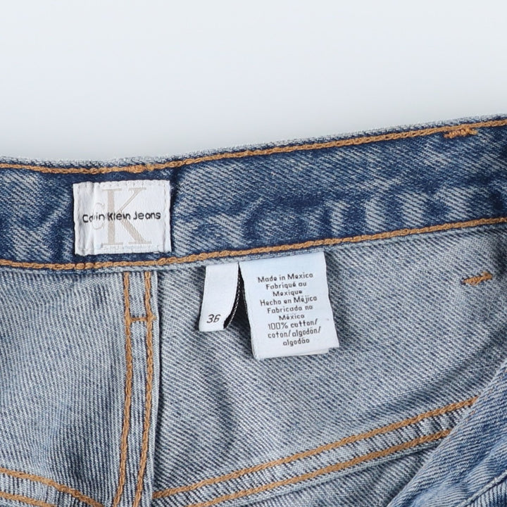 90s-00'S Calvin Klein Tapered Denim Pants, Men's Size W34 (approx.), Vintage cotton blue type Vintage Second Hand