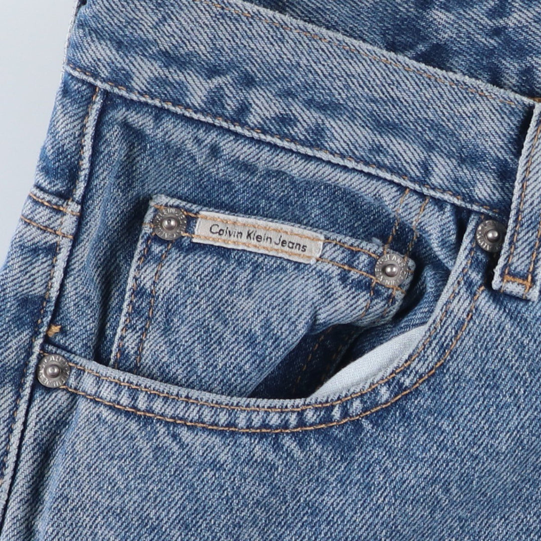 90s-00'S Calvin Klein Tapered Denim Pants, Men's Size W34 (approx.), Vintage cotton blue type Vintage Second Hand