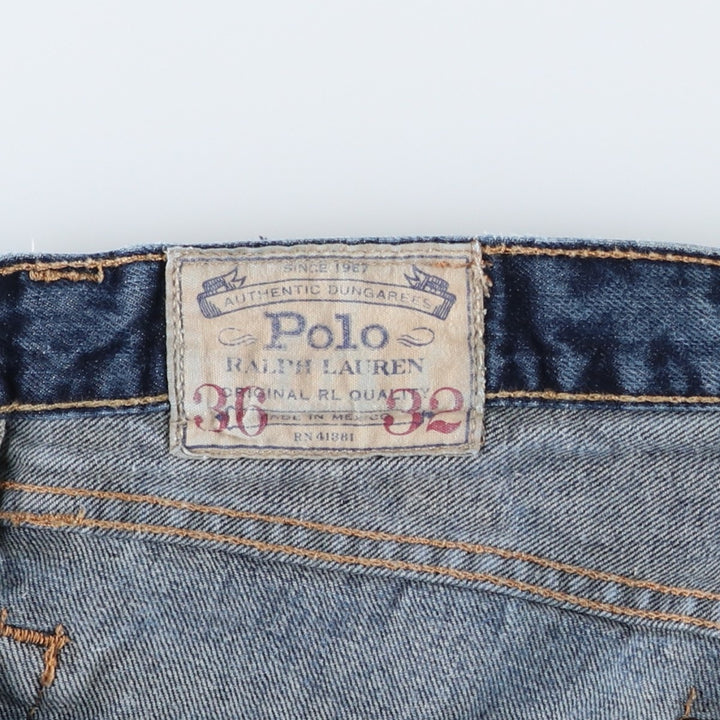 Ralph Lauren POLO RALPH LAUREN tapered denim pants for men, W38 equivalent cotton blue type Vintage Second Hand