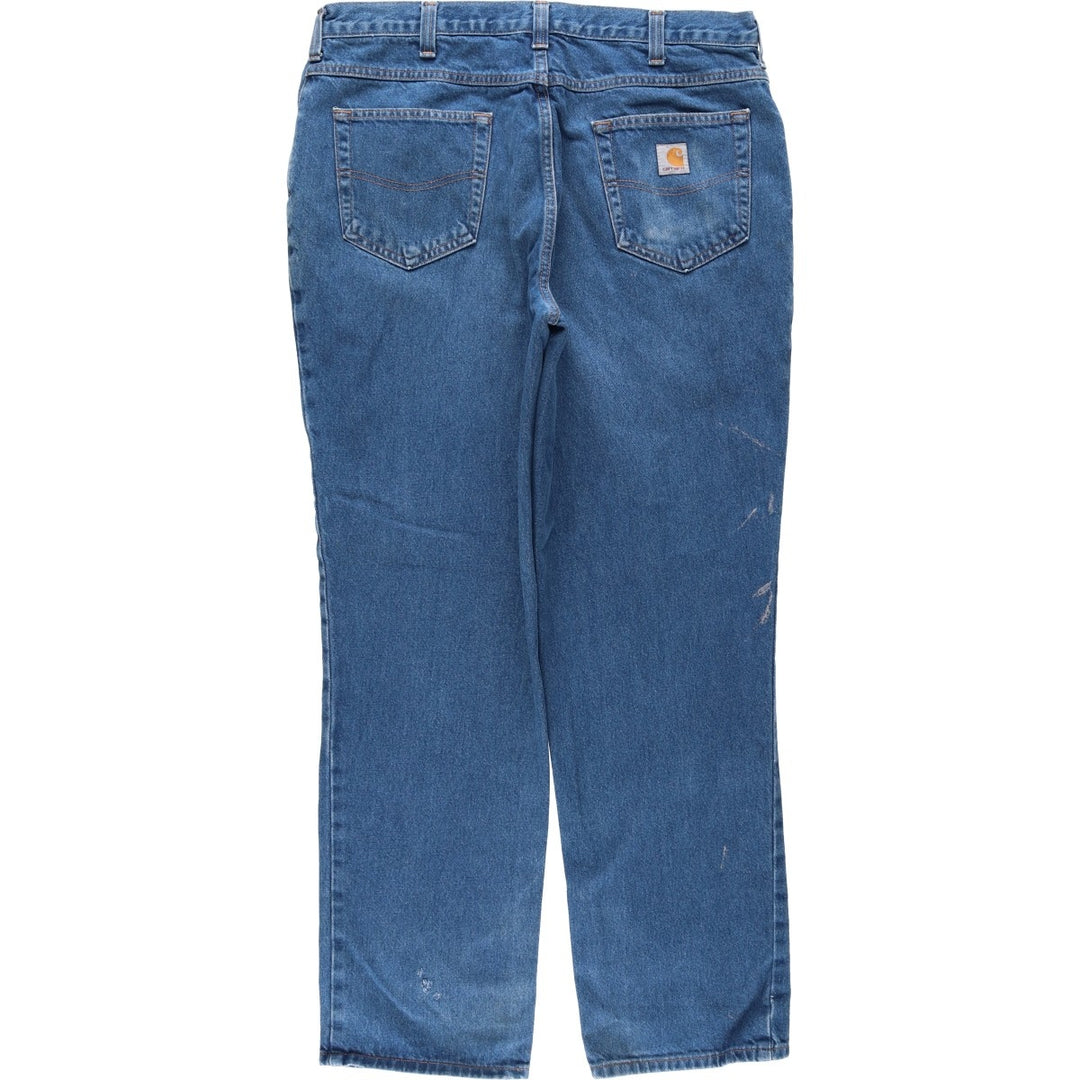 Carhartt Relaxed Fit Tapered Denim Pants for Men, W37 cotton blue type Vintage Second Hand