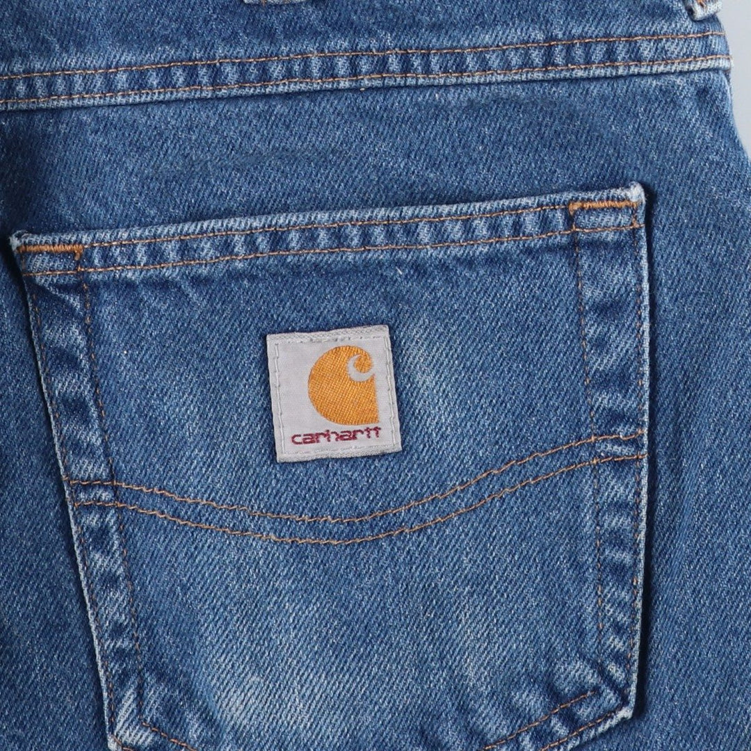 Carhartt Relaxed Fit Tapered Denim Pants for Men, W37 cotton blue type Vintage Second Hand