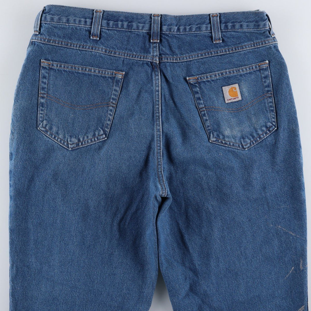 Carhartt Relaxed Fit Tapered Denim Pants for Men, W37 cotton blue type Vintage Second Hand