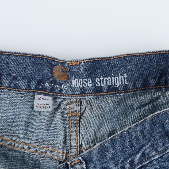 Carhartt tapered denim pants, men's size W39 (approx.) cotton blue type Vintage Second Hand