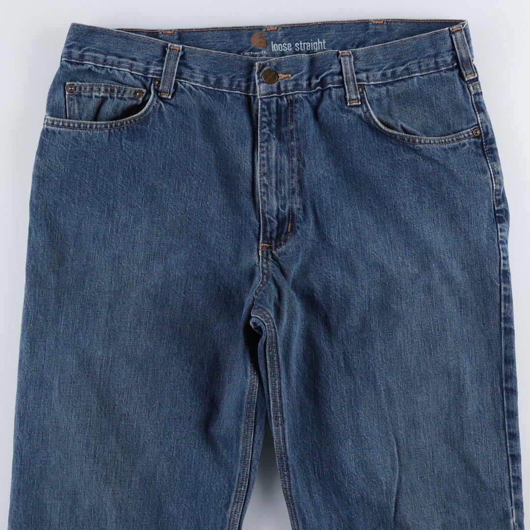 Carhartt tapered denim pants, men's size W39 (approx.) cotton blue type Vintage Second Hand