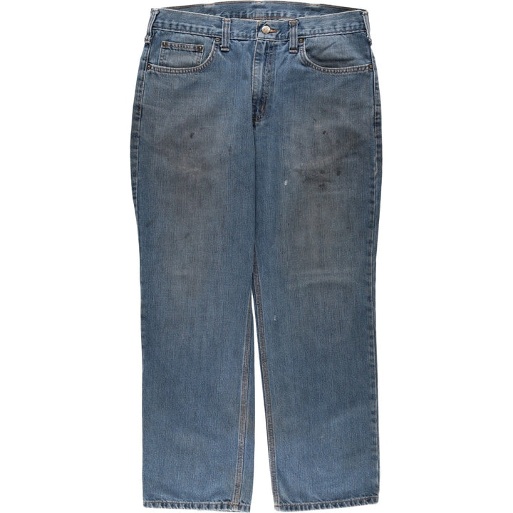Carhartt Relaxed Fit Tapered Denim Pants for Men, W36 cotton blue type Vintage Second Hand
