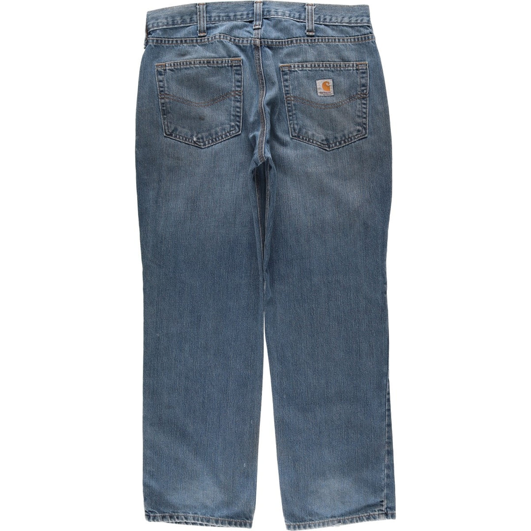 Carhartt Relaxed Fit Tapered Denim Pants for Men, W36 cotton blue type Vintage Second Hand