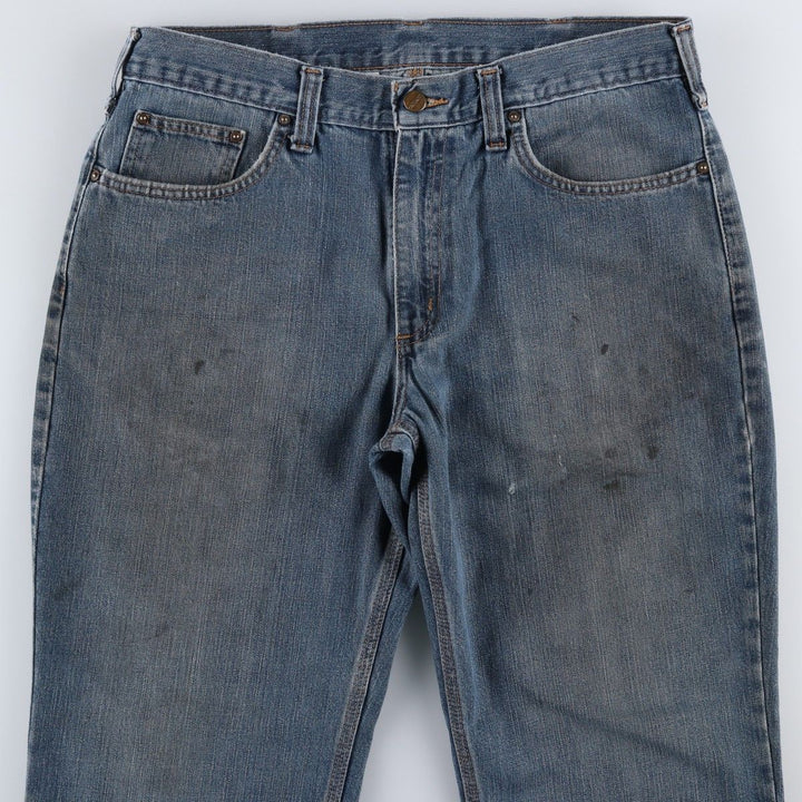 Carhartt Relaxed Fit Tapered Denim Pants for Men, W36 cotton blue type Vintage Second Hand