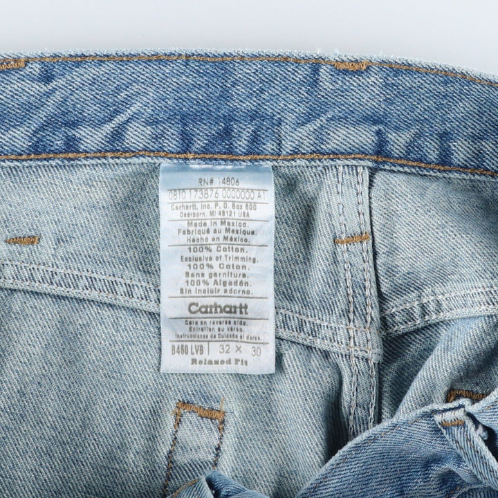 Carhartt Relaxed Fit Tapered Denim Pants for Men, W34 equivalent cotton blue type Vintage Second Hand