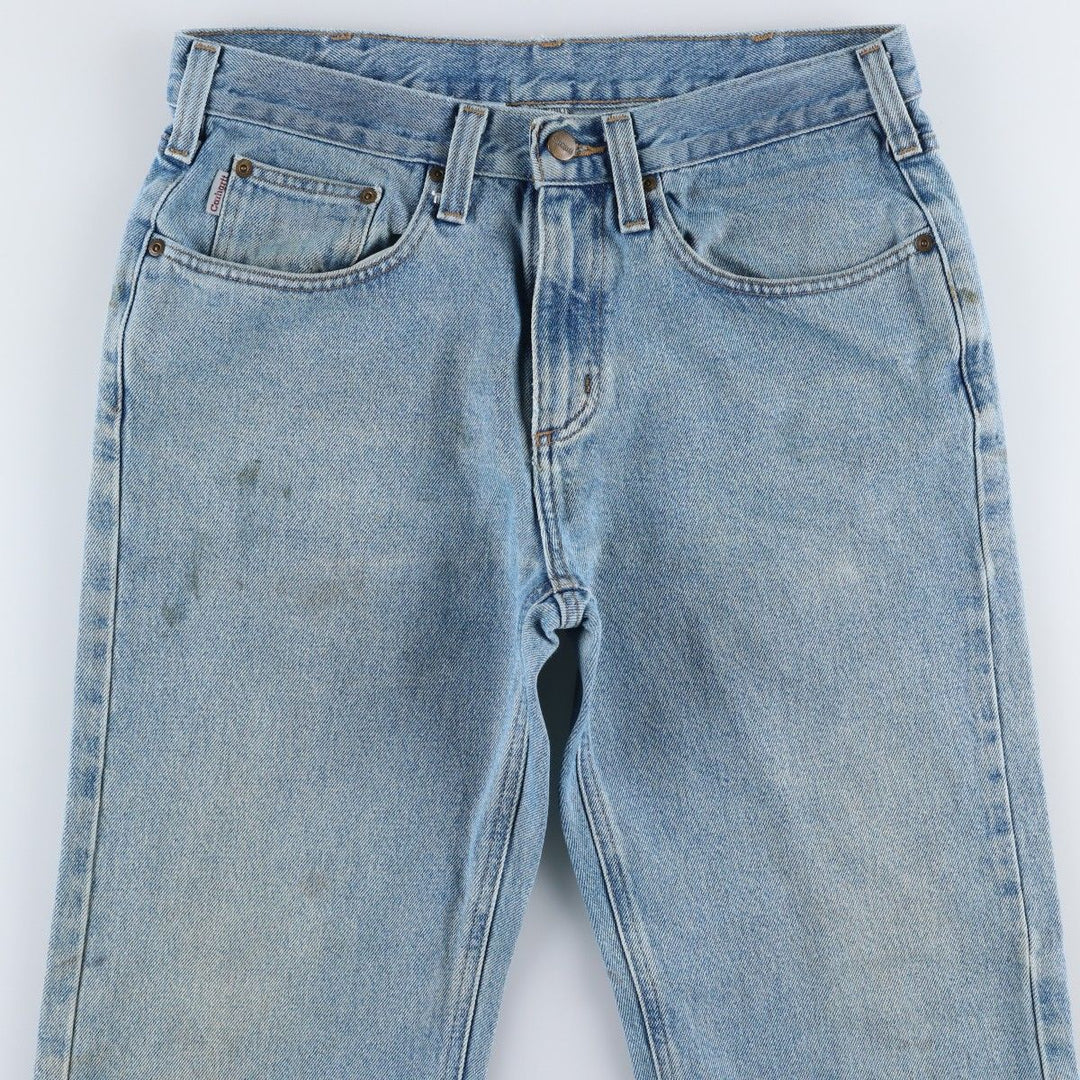 Carhartt Relaxed Fit Tapered Denim Pants for Men, W34 equivalent cotton blue type Vintage Second Hand