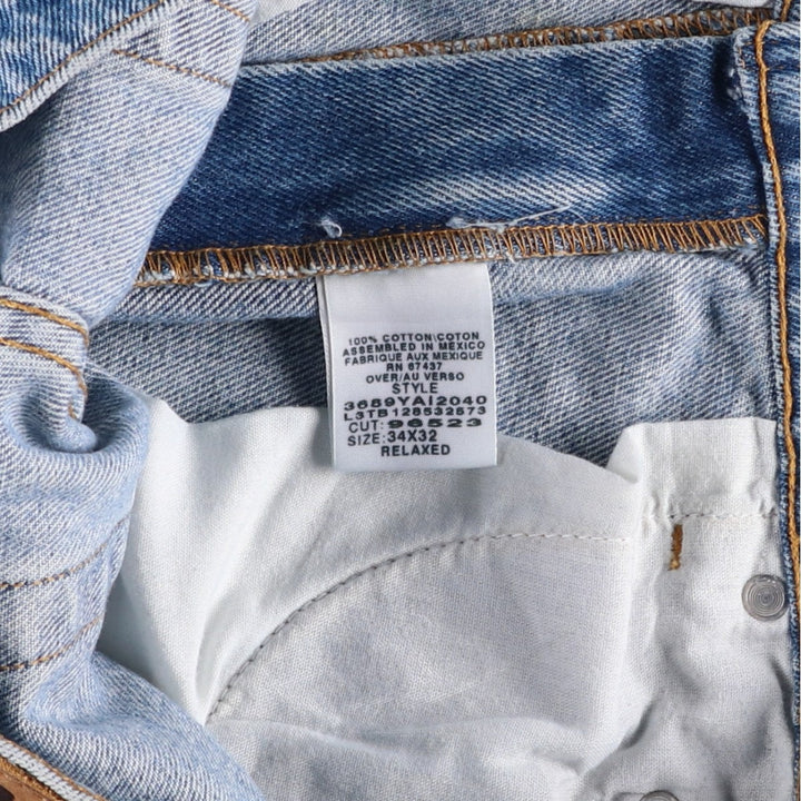 Ralph Lauren POLO JEANS COMPANY RELAXED Tapered Denim Pants, Men's W33 (approx.) cotton blue type Vintage Second Hand