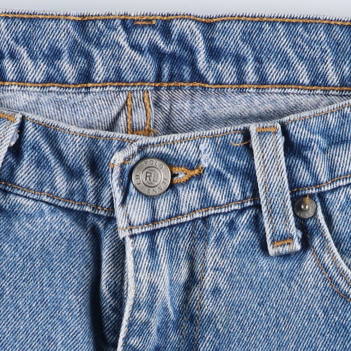 Ralph Lauren POLO JEANS COMPANY RELAXED Tapered Denim Pants, Men's W33 (approx.) cotton blue type Vintage Second Hand