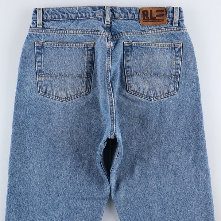 Ralph Lauren POLO JEANS COMPANY RELAXED Tapered Denim Pants, Men's W33 (approx.) cotton blue type Vintage Second Hand