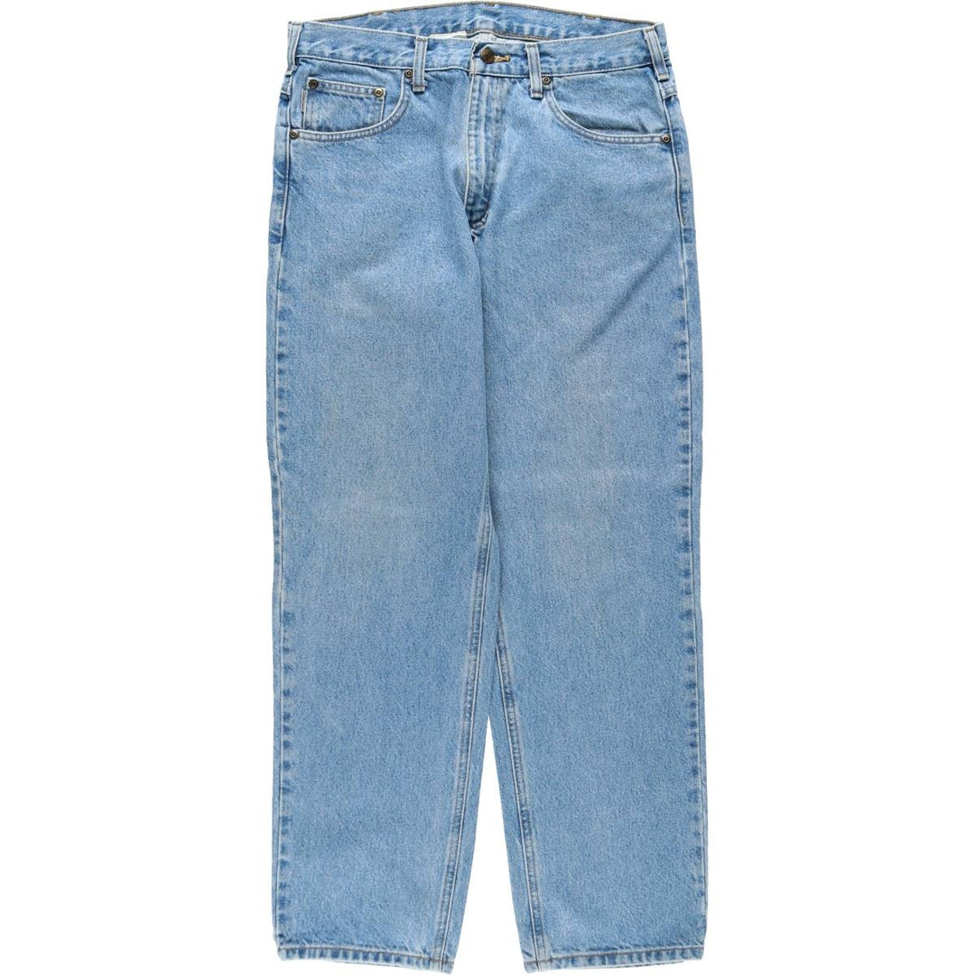 Carhartt Tapered Denim Pants for Men, W32 equivalent cotton blue type Vintage Second Hand