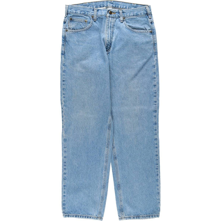 Carhartt Tapered Denim Pants for Men, W32 equivalent cotton blue type Vintage Second Hand