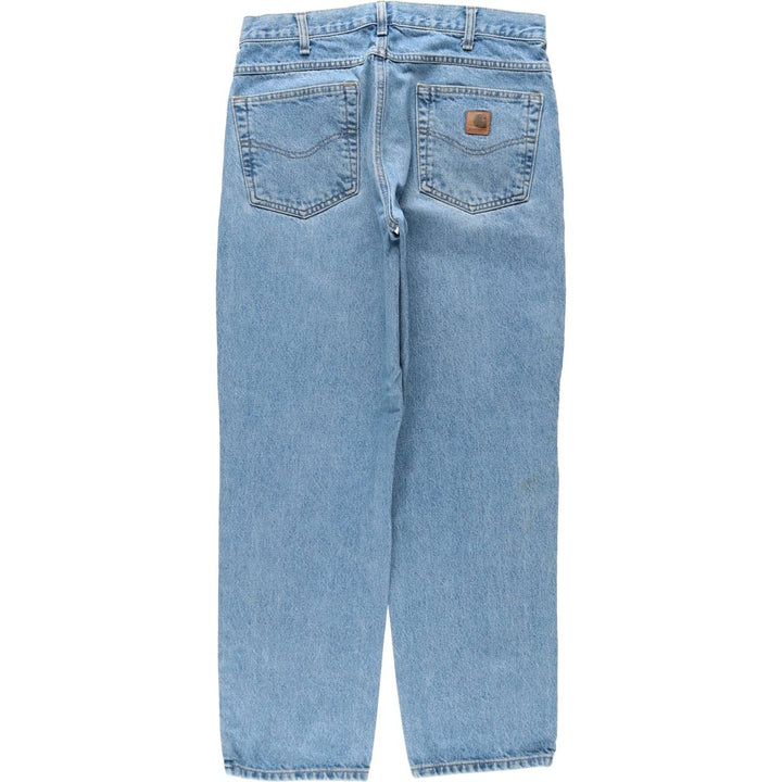 Carhartt Tapered Denim Pants for Men, W32 equivalent cotton blue type Vintage Second Hand