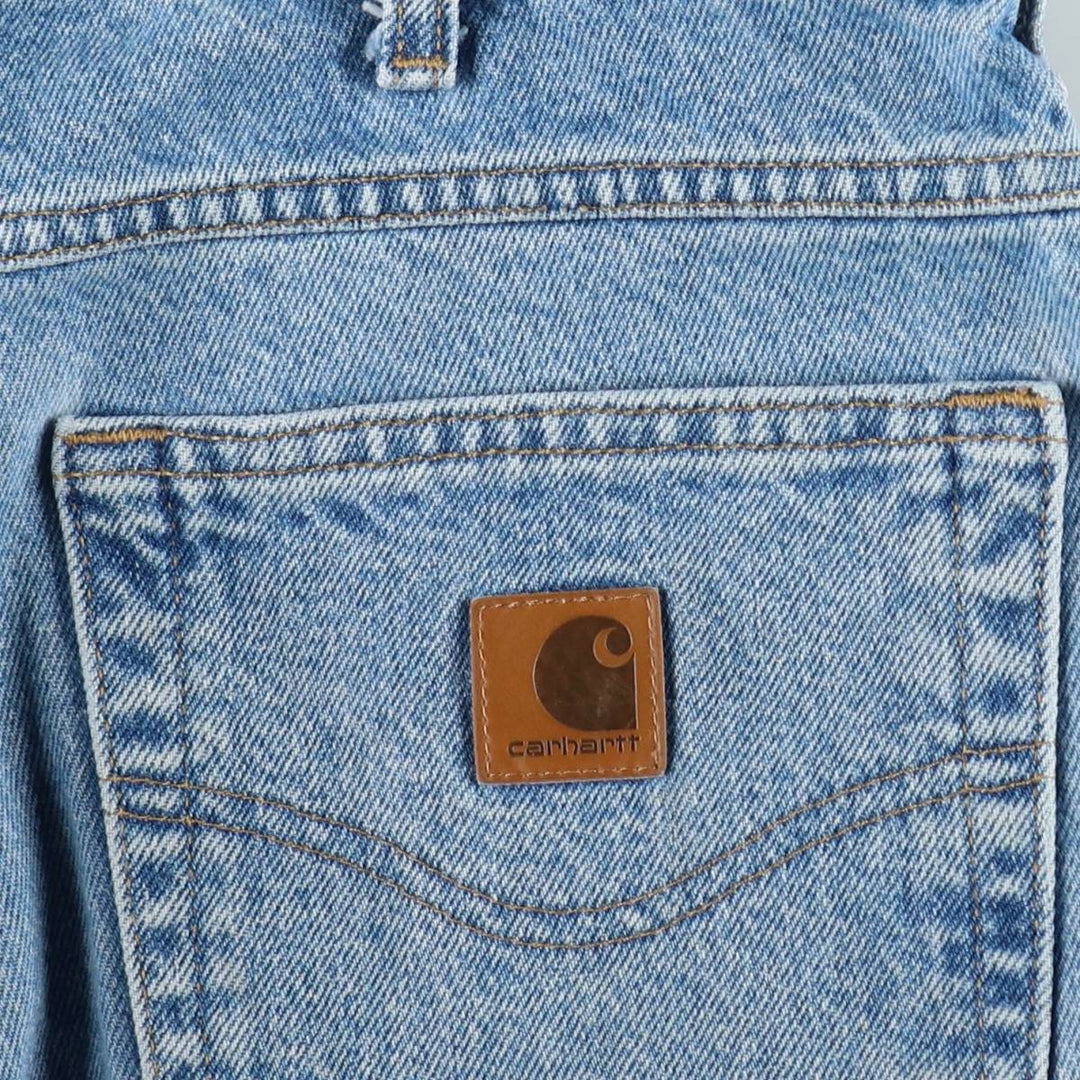 Carhartt Tapered Denim Pants for Men, W32 equivalent cotton blue type Vintage Second Hand