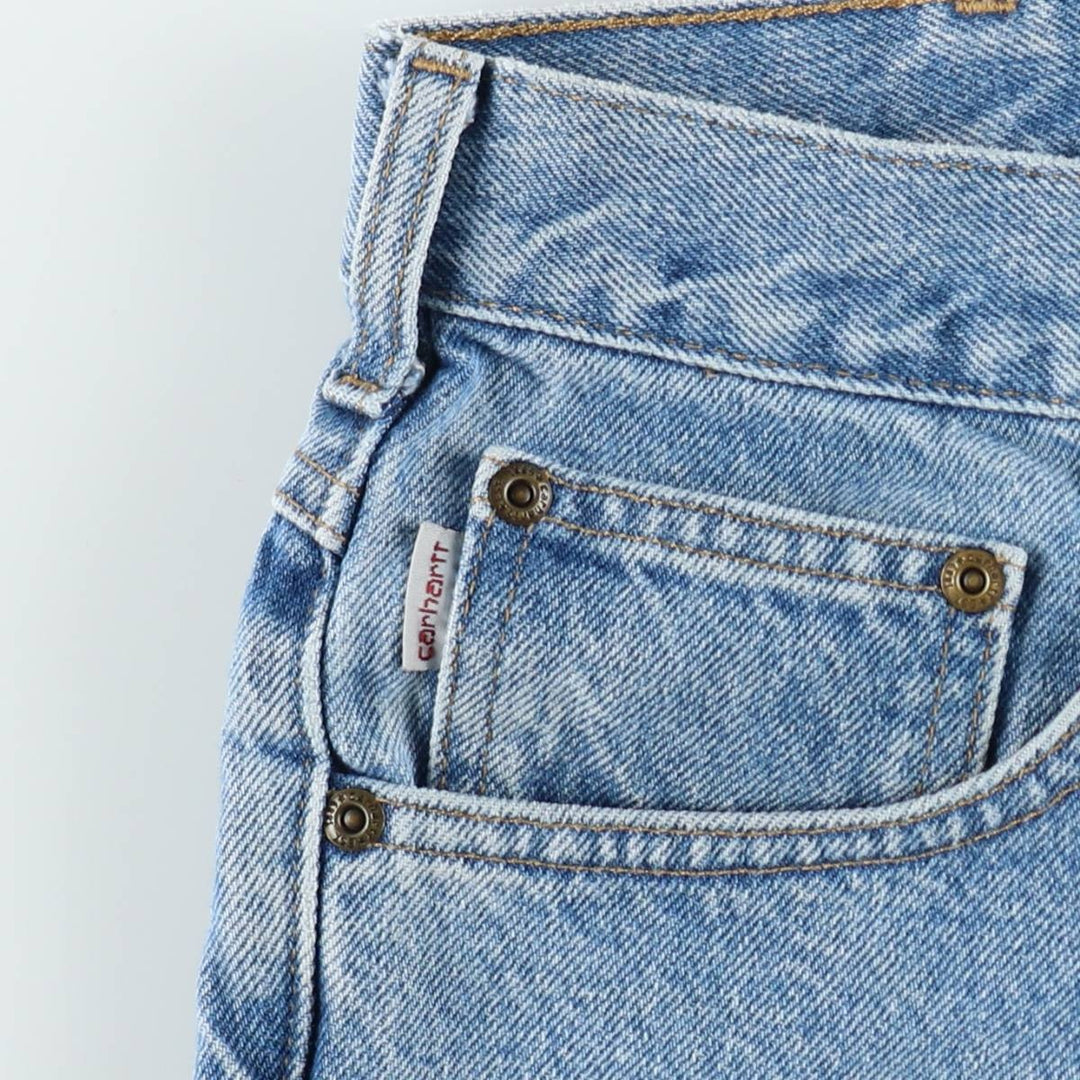 Carhartt Tapered Denim Pants for Men, W32 equivalent cotton blue type Vintage Second Hand
