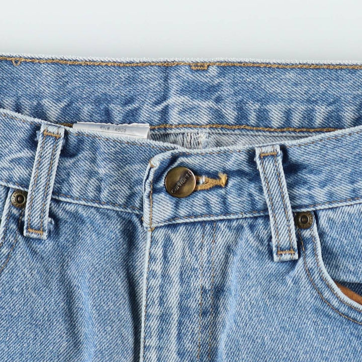 Carhartt Tapered Denim Pants for Men, W32 equivalent cotton blue type Vintage Second Hand