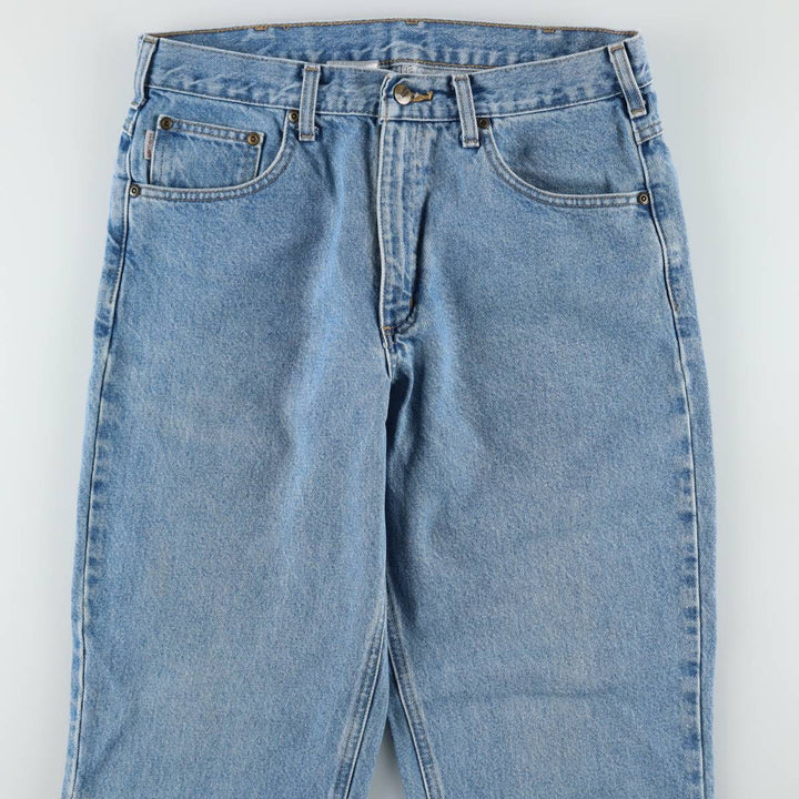 Carhartt Tapered Denim Pants for Men, W32 equivalent cotton blue type Vintage Second Hand