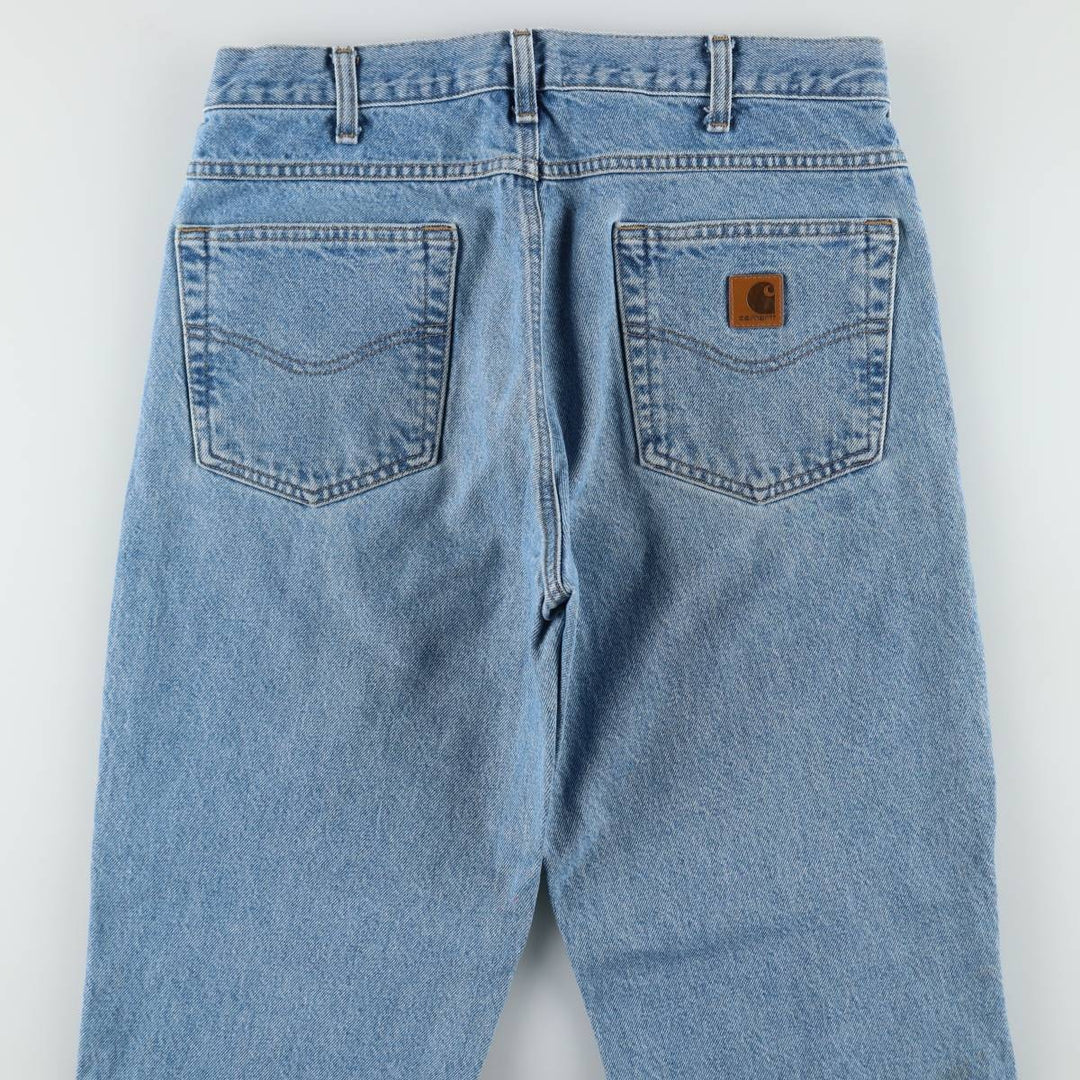 Carhartt Tapered Denim Pants for Men, W32 equivalent cotton blue type Vintage Second Hand
