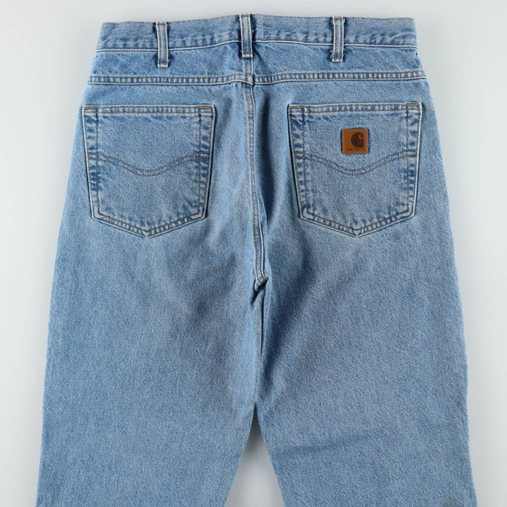 Carhartt Tapered Denim Pants for Men, W32 equivalent cotton blue type Vintage Second Hand
