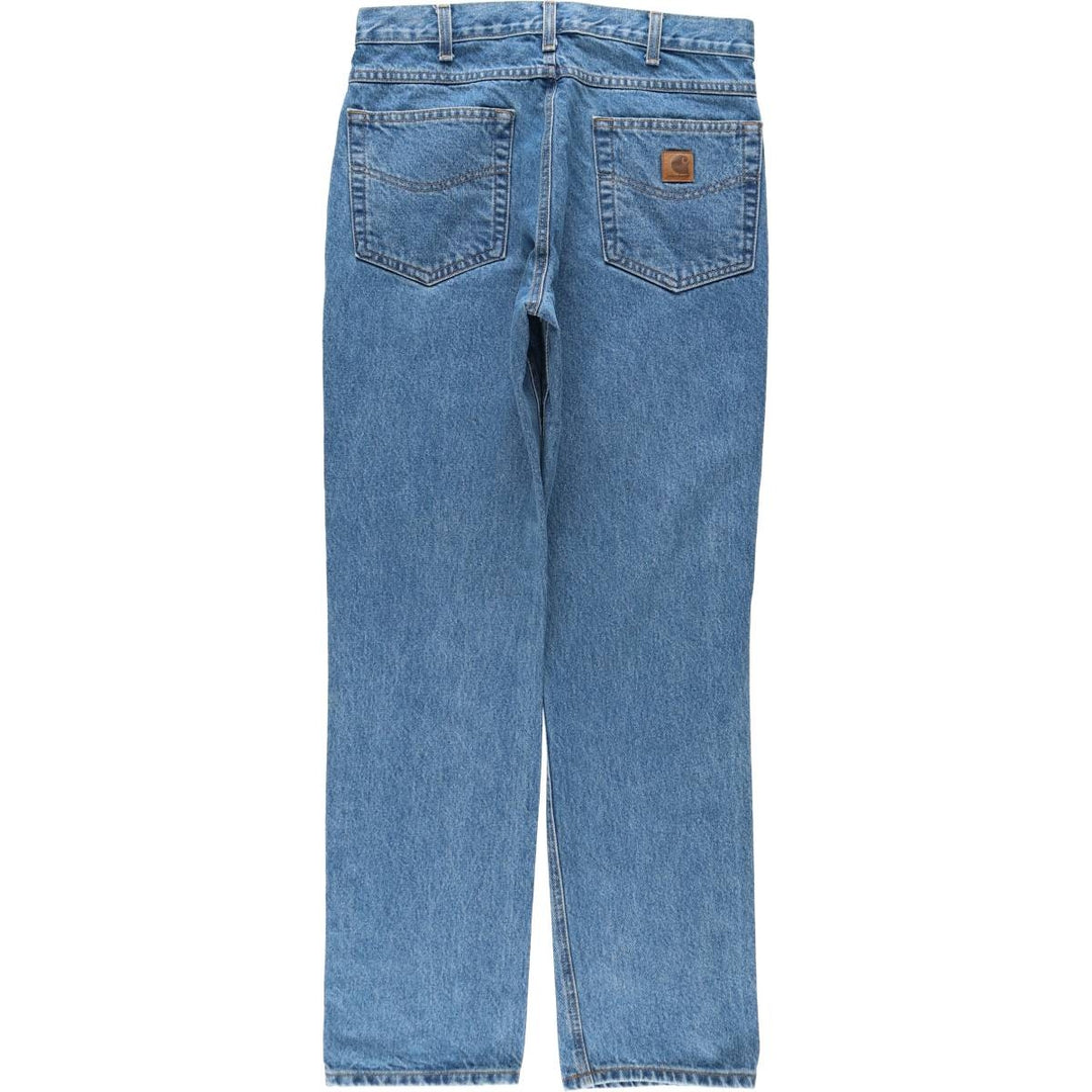 Carhartt Tapered Denim Pants for Men, W32 equivalent cotton blue type Vintage Second Hand