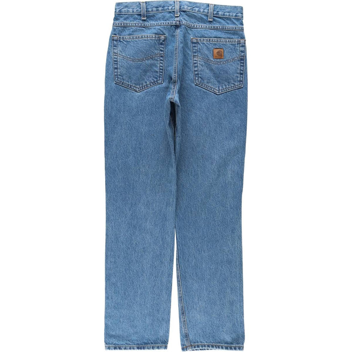Carhartt Tapered Denim Pants for Men, W32 equivalent cotton blue type Vintage Second Hand