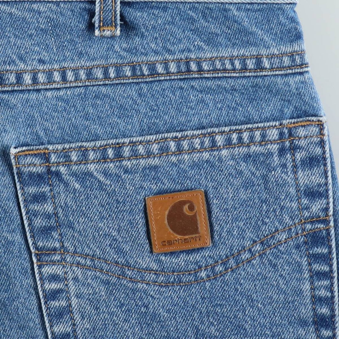 Carhartt Tapered Denim Pants for Men, W32 equivalent cotton blue type Vintage Second Hand