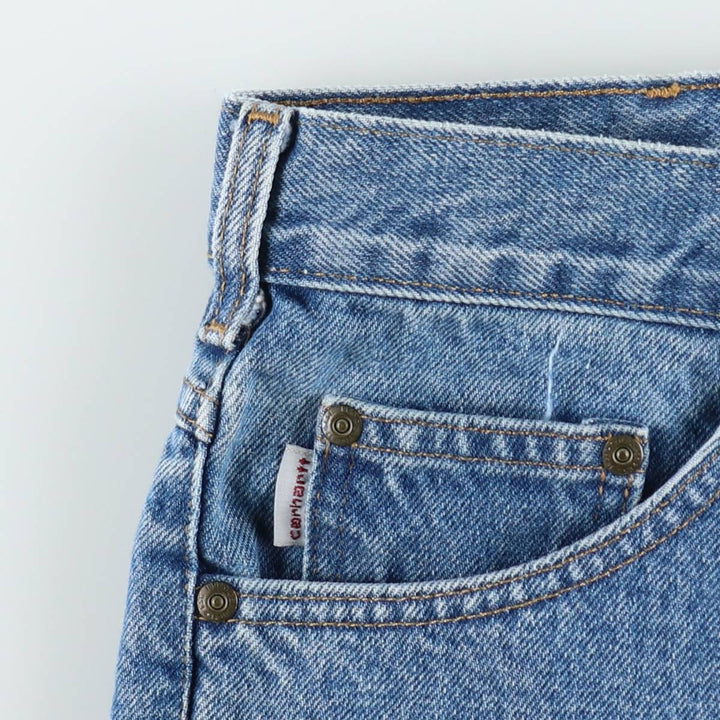 Carhartt Tapered Denim Pants for Men, W32 equivalent cotton blue type Vintage Second Hand