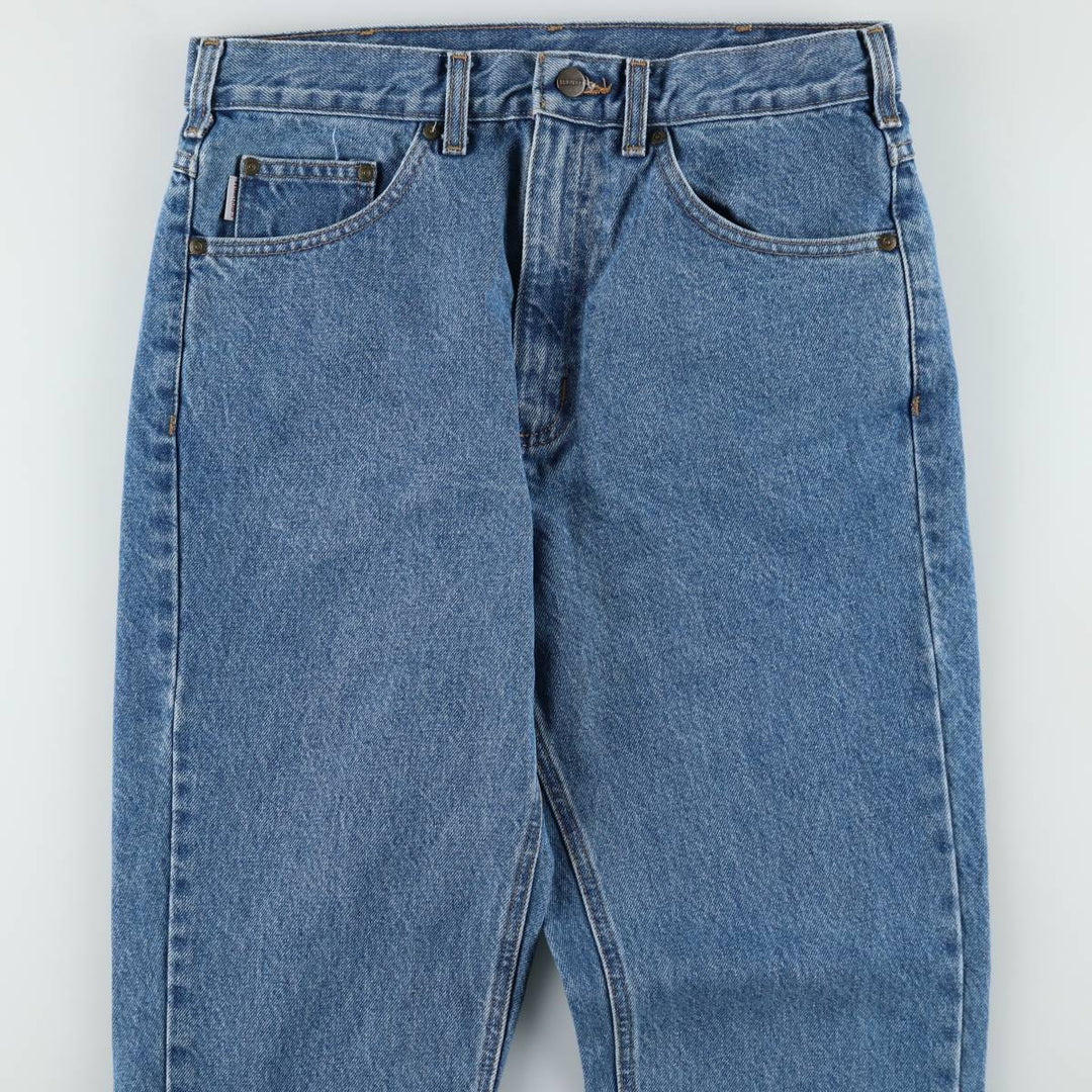 Carhartt Tapered Denim Pants for Men, W32 equivalent cotton blue type Vintage Second Hand