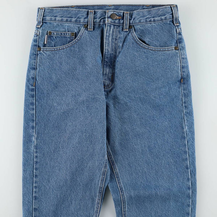 Carhartt Tapered Denim Pants for Men, W32 equivalent cotton blue type Vintage Second Hand