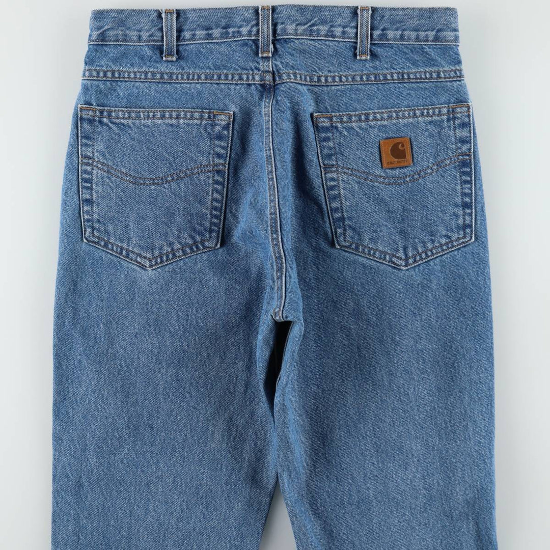 Carhartt Tapered Denim Pants for Men, W32 equivalent cotton blue type Vintage Second Hand