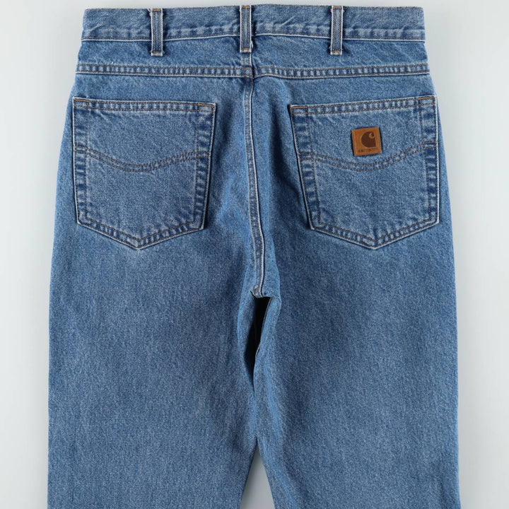 Carhartt Tapered Denim Pants for Men, W32 equivalent cotton blue type Vintage Second Hand