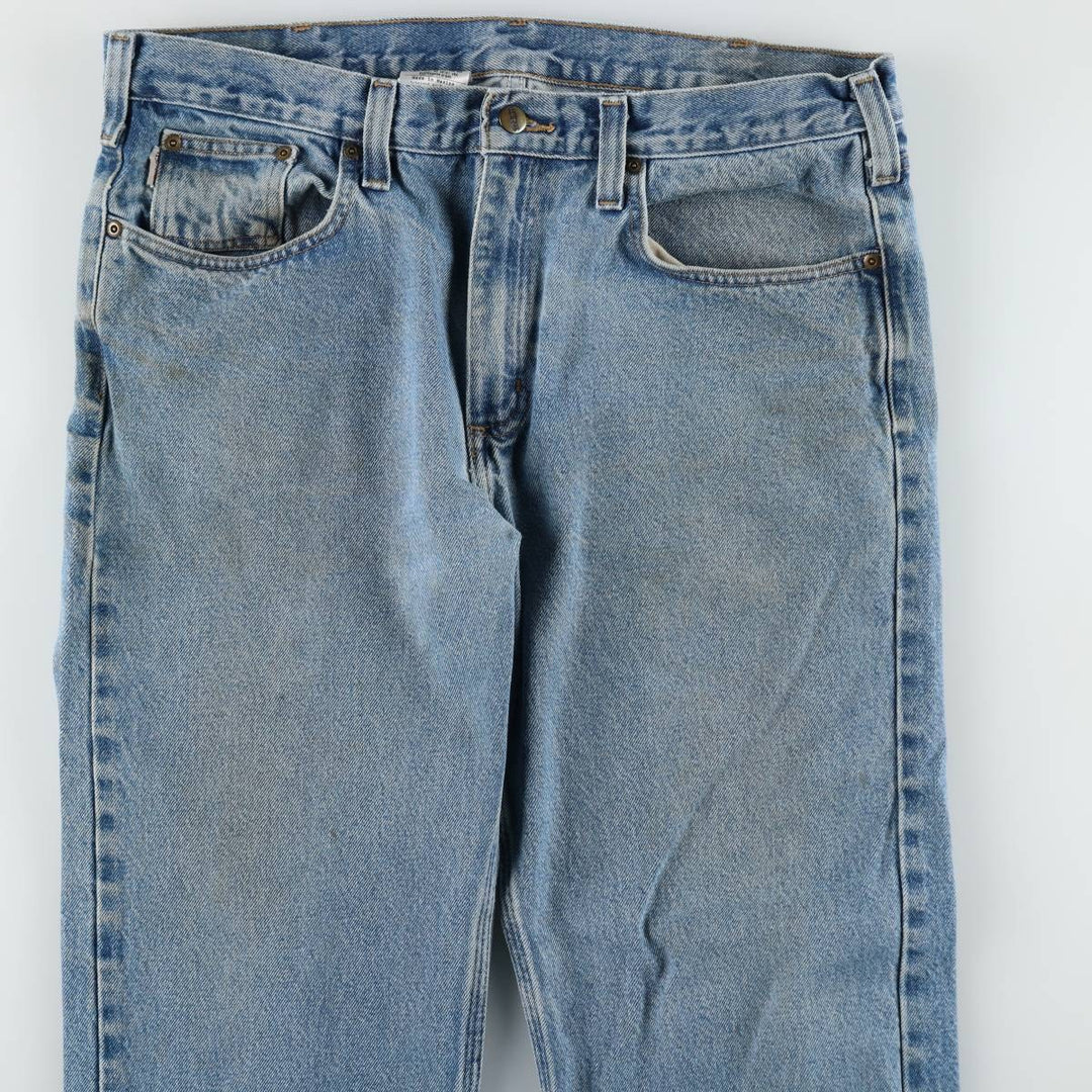Carhartt Traditional FIT Tapered Denim Pants Men's W37 cotton blue type Vintage Second Hand