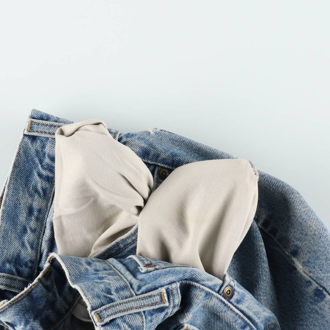 Carhartt logo patch tapered denim pants, men's size W35 (approx.) unclear Blue type light blue Vintage Second Hand