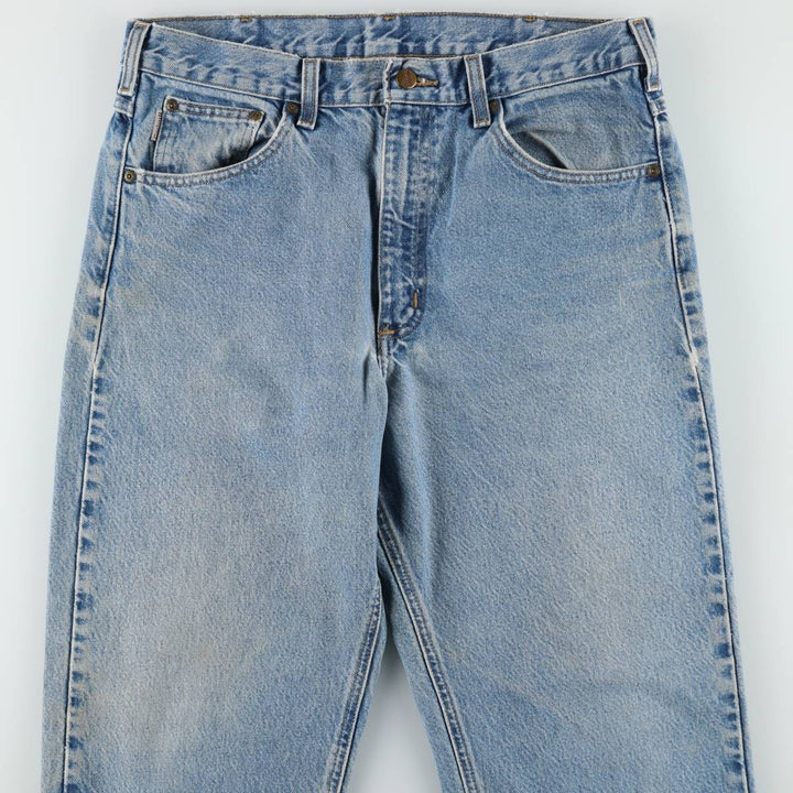Carhartt logo patch tapered denim pants, men's size W35 (approx.) unclear Blue type light blue Vintage Second Hand