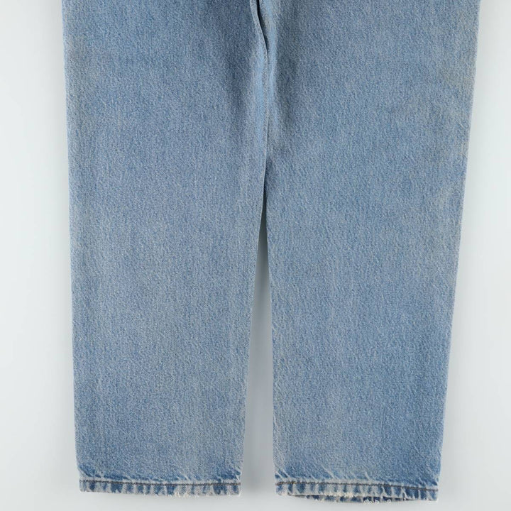 Carhartt logo patch tapered denim pants, men's size W35 (approx.) unclear Blue type light blue Vintage Second Hand