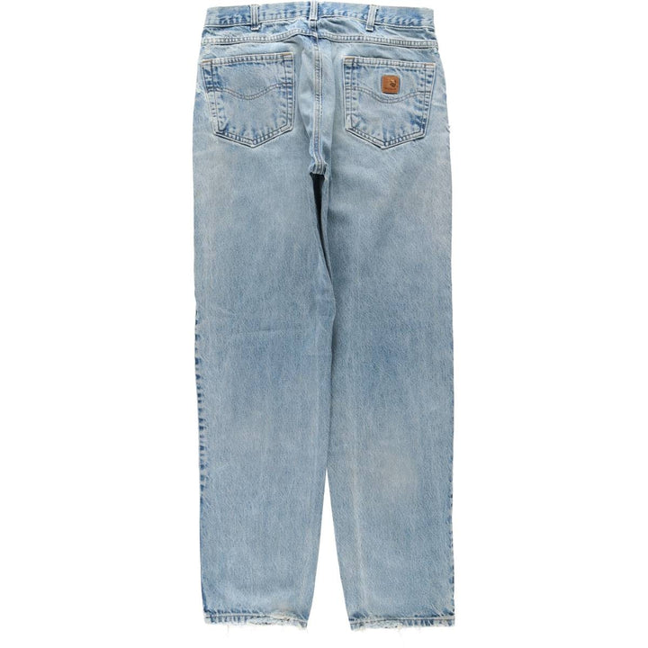 Carhartt Relaxed Fit Tapered Denim Pants for Men, W33 equivalent cotton blue type Vintage Second Hand