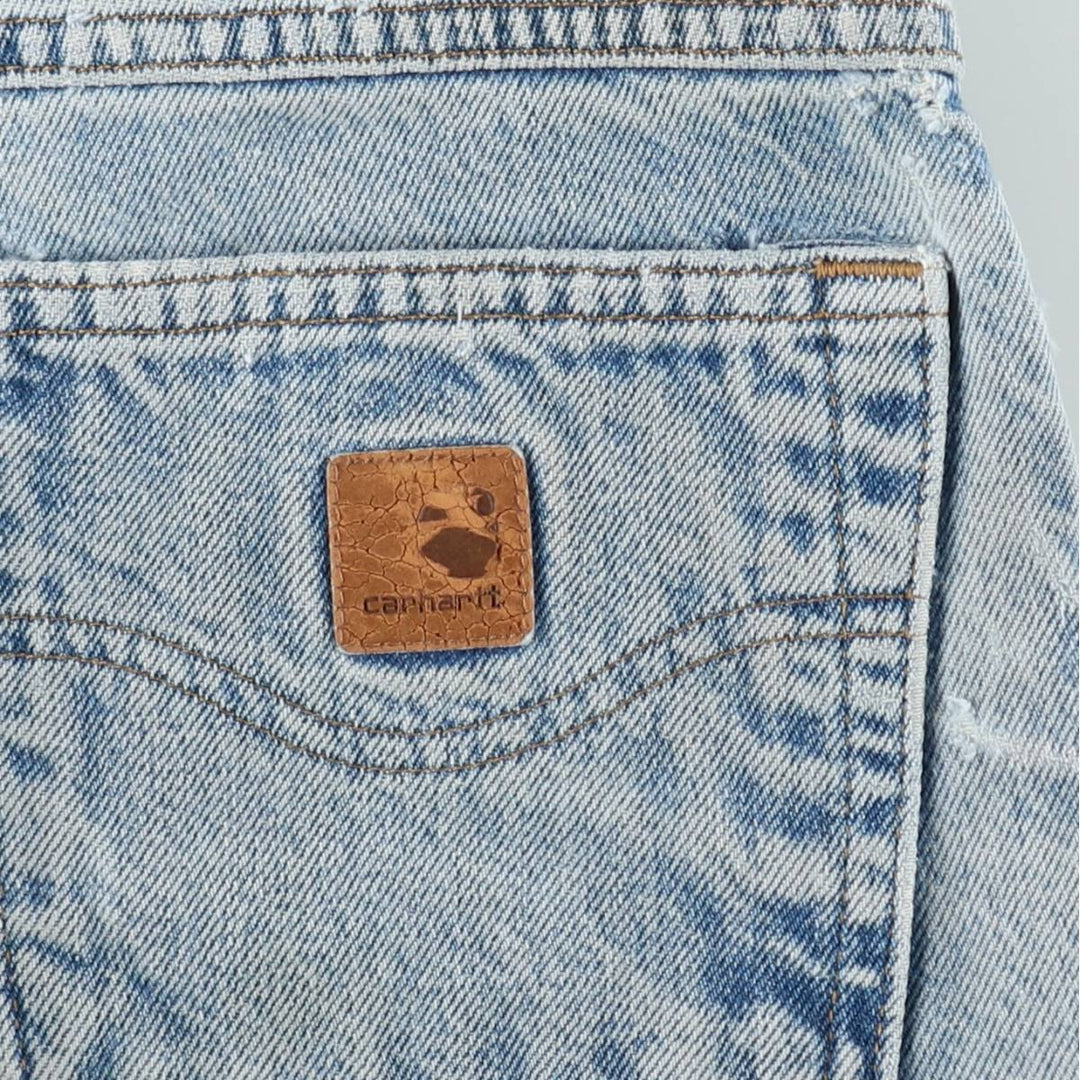Carhartt Relaxed Fit Tapered Denim Pants for Men, W33 equivalent cotton blue type Vintage Second Hand