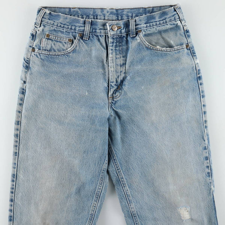 Carhartt Relaxed Fit Tapered Denim Pants for Men, W33 equivalent cotton blue type Vintage Second Hand