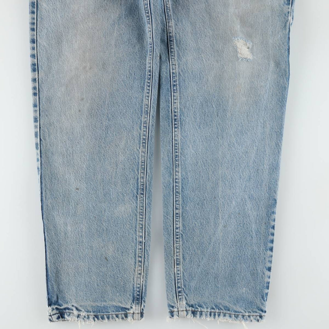 Carhartt Relaxed Fit Tapered Denim Pants for Men, W33 equivalent cotton blue type Vintage Second Hand