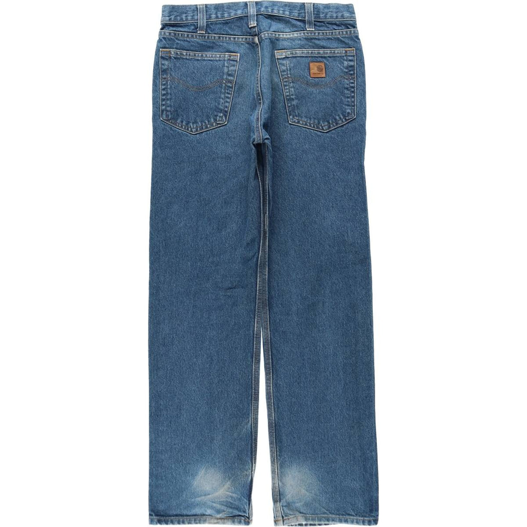 Carhartt Relaxed Fit Straight Denim Pants for Men, W33 cotton blue type Vintage Second Hand