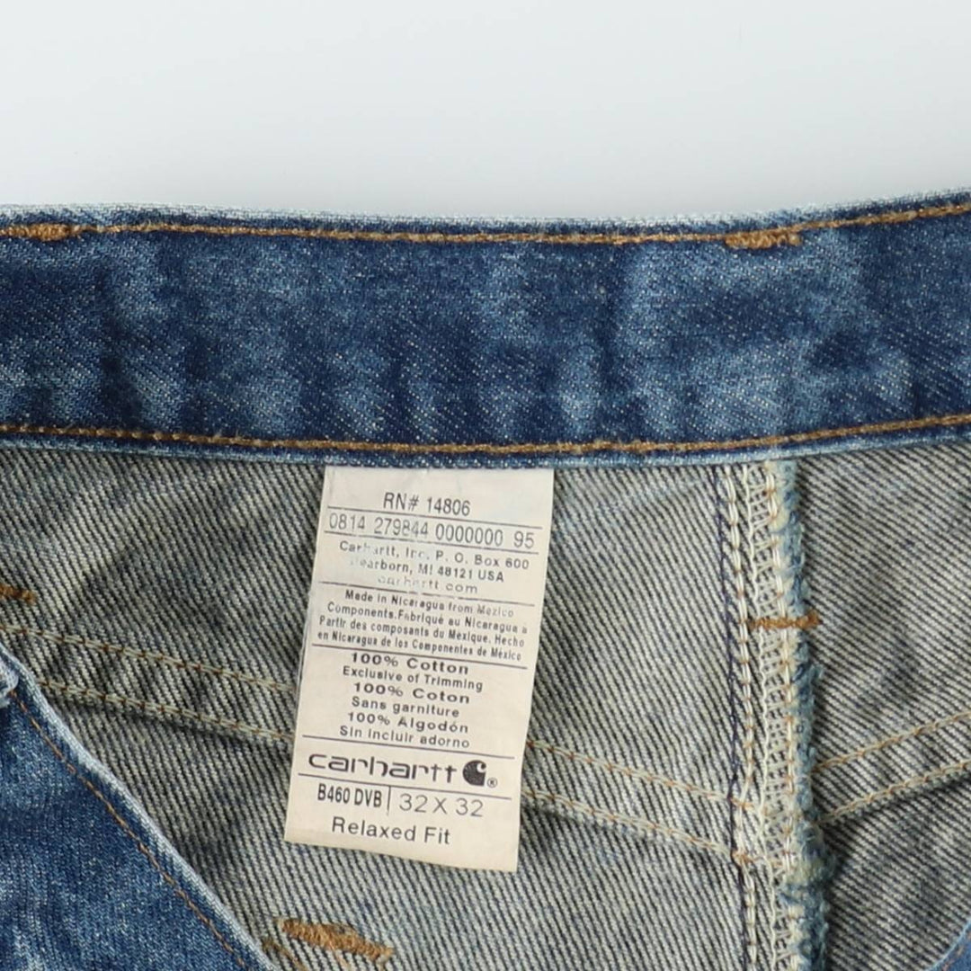 Carhartt Relaxed Fit Straight Denim Pants for Men, W33 cotton blue type Vintage Second Hand