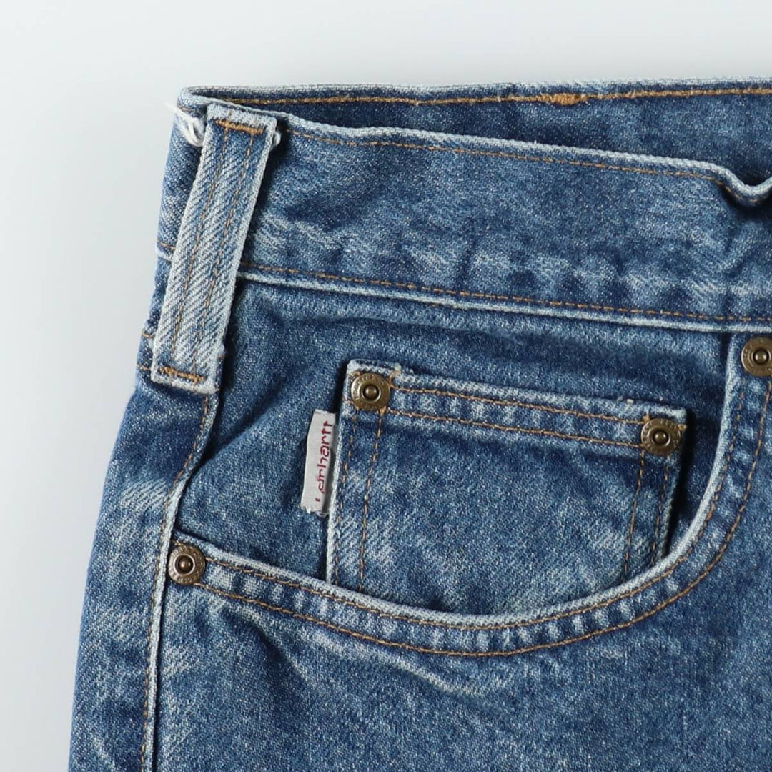 Carhartt Relaxed Fit Straight Denim Pants for Men, W33 cotton blue type Vintage Second Hand