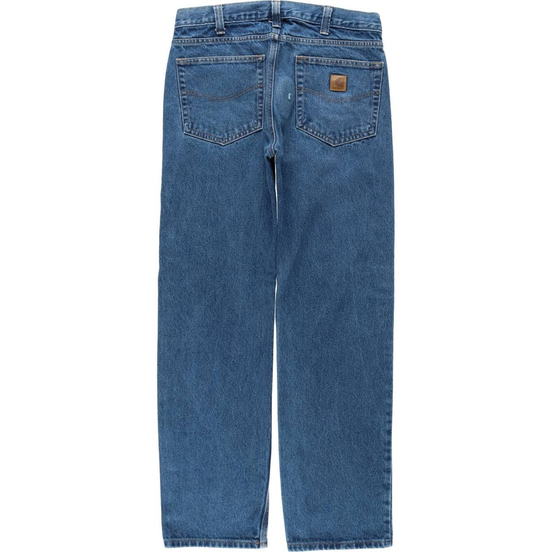 Carhartt Tapered Denim Pants for Men, W34 equivalent cotton blue type Vintage Second Hand