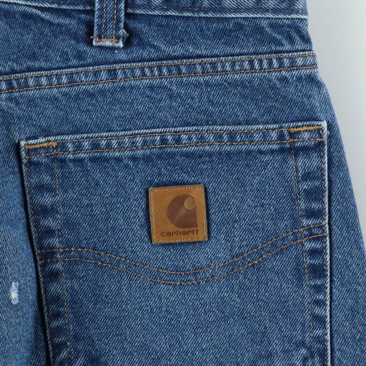 Carhartt Tapered Denim Pants for Men, W34 equivalent cotton blue type Vintage Second Hand