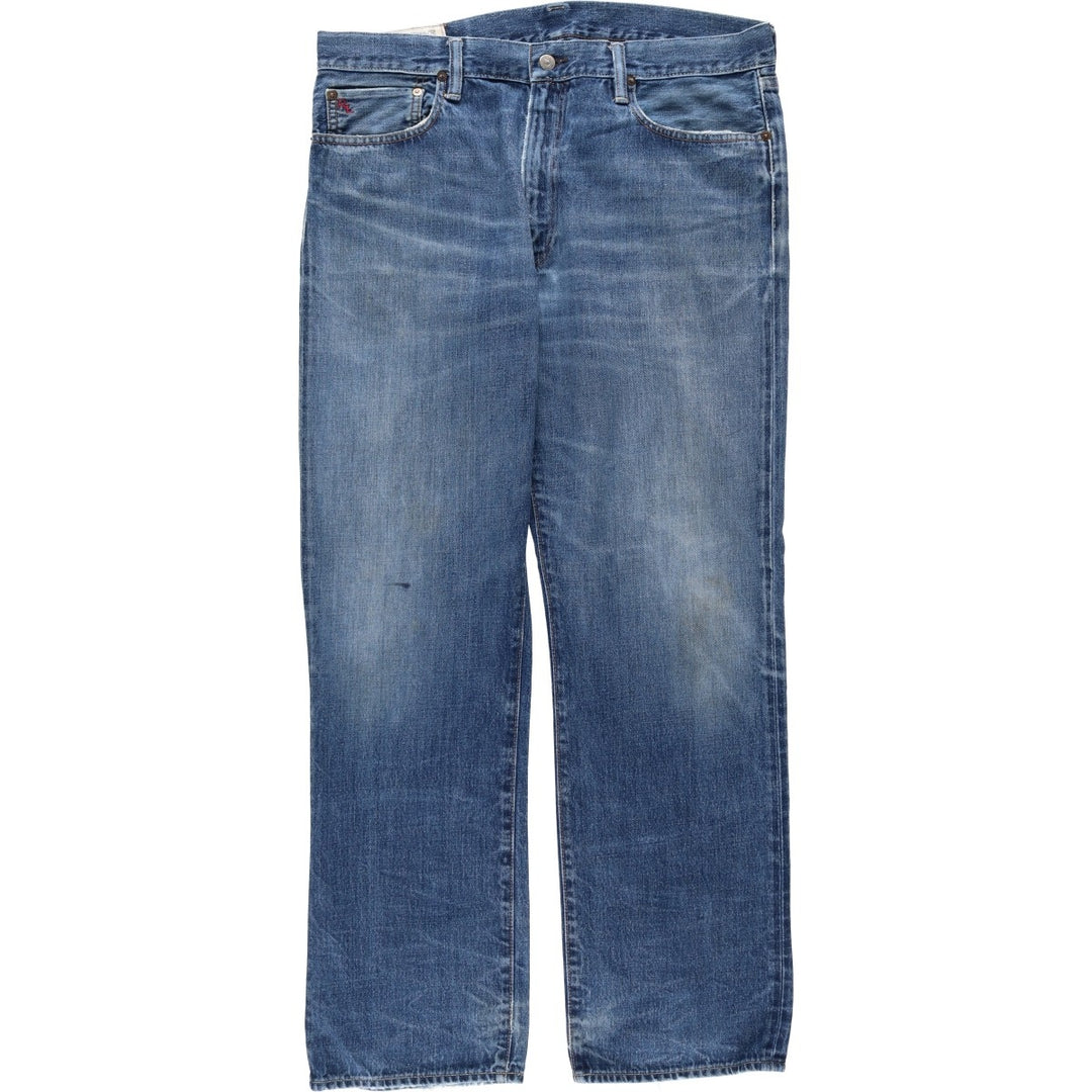 Ralph Lauren POLO RALPH LAUREN Men's Straight Denim Pants, Size W38 cotton blue type Vintage Second Hand
