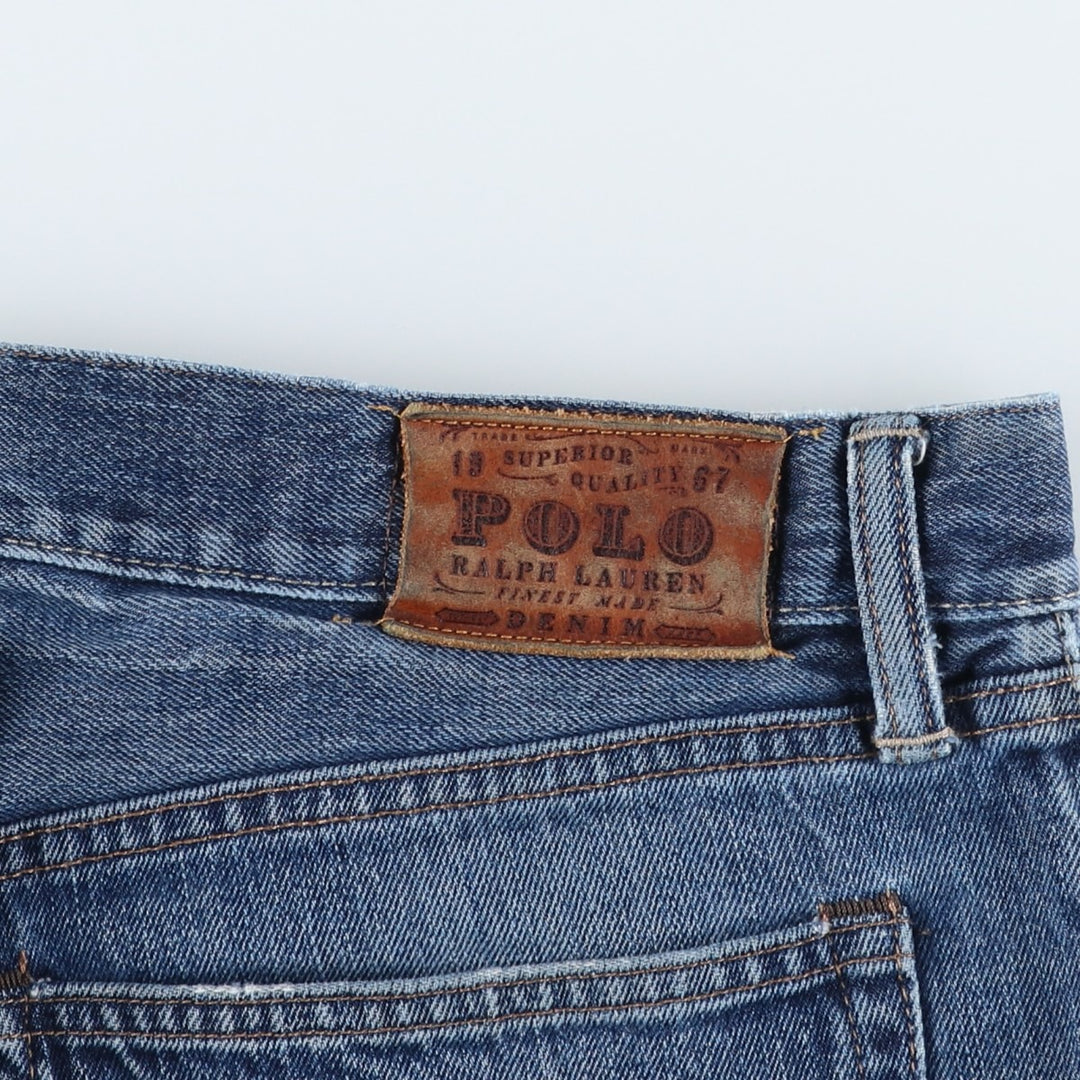 Ralph Lauren POLO RALPH LAUREN Men's Straight Denim Pants, Size W38 cotton blue type Vintage Second Hand