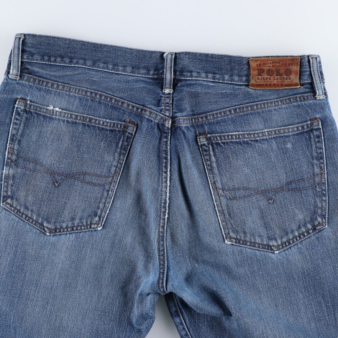 Ralph Lauren POLO RALPH LAUREN Men's Straight Denim Pants, Size W38 cotton blue type Vintage Second Hand